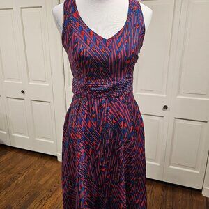 Banana Reoublic Striped Red/Blue Dress